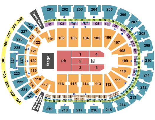 Nationwide Arena Dave Matthews Band Seating Chart